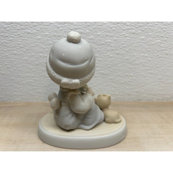 1988 Enesco Precious Moments Meowie Christmas Porcelain Figurine By Sam Butcher - Picture 3 of 13